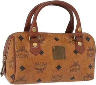 MCM Pre-owned Handbags, female, Brown, Size: ONE SIZE Pre-owned Plastic Handbag