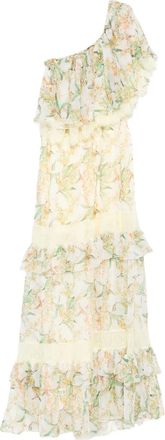 Miau by Clara Rotescu Abito lungo con stampa a fiori - Giallo