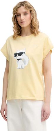Karl Lagerfeld T-Shirts - Dames - T-shirts - Geel - S - Tops