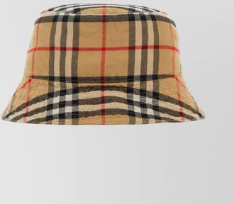 Burberry cotton check bucket hat