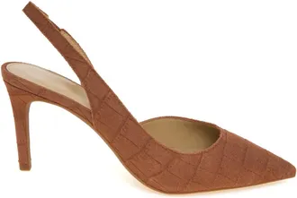 Michael Kors Schoenen, Dames, Bruin, 37 EU, Leer, Alina Flex Sling Pump