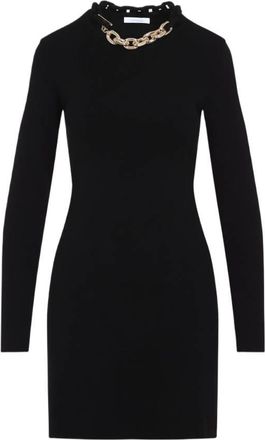Paco Rabanne Paco Rabanne Short Knitted Long-Sleeve Dress, Size X-Small