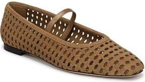 Vince Bonnie Mary Jane Flat in Honey Brown at Nordstrom Rack, Size 8.5