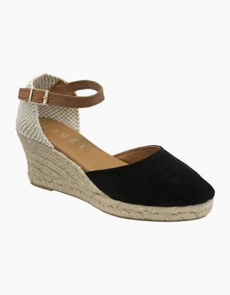 Ravel Womens Burrill Womens Espadrille Wedges - Black - Size: 6
