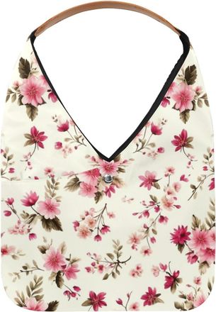 Generic Colorful Flowers Reusable Lightweight Grocery Bags - Foldable Into Compact Pouch, Washable & Sturdy, Multipurpose for Shopping and Travel