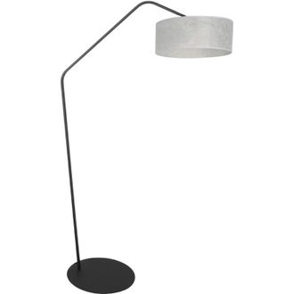 Anne Lighting L&aacute;mpara De Pie - Zigzag - Plateado Negro - Metal - Anne Lighting
