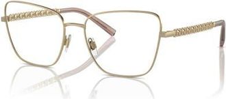 Dolce & Gabbana 55mm Butterfly optical glasses in Gold at Nordstrom