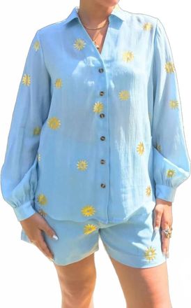Never Fully Dressed Sun Miley Shirt In Ice Blue