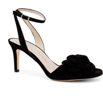 Amalfi By Rangoni Lambretta Ankle Strap Sandal in Black Cashmere at Nordstrom, Size 5.5