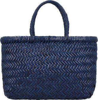 Dragon Diffusion Mini Flat Gora Leather Top Handle Bag