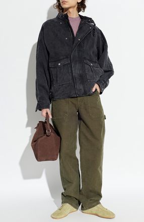 Isabel Marant Isaiah Denim Jacket, Mens, Black