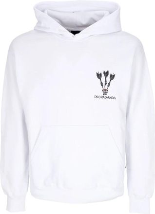 PROPAGANDA Witte Lichtgewicht Hoodie met Trekkoord - Heren - Hoodies - Wit - XS - Katoen - Hoodies & sweatvesten