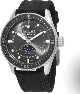 Blancpain Pre-owned Blancpain Fifty Fathoms Automatic Grey Dial Mens Watch 5054-1110-B52A