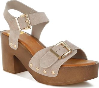 Rag & Co. Lhasa Platform Sandal in Beige at Nordstrom Rack, Size 10