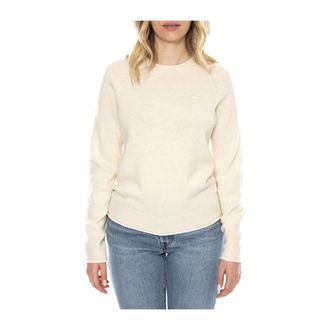Lacoste Rondgebreide trui - Dames - Ronde hals truien - Wit - XS - Truien & Vesten
