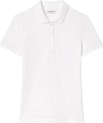 Lacoste T-shirts en Poloshirts Wit - Dames - Polos - Wit - 4XL - Katoen - Tops