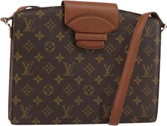 Louis Vuitton Pre-owned Cross Body Bags, female, Brown, Size: ONE SIZE Pre-owned Canvas Cross Body Bag