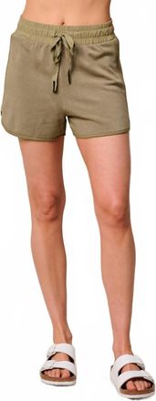 Stateside Softest Fleece Dolphin Short In Bay Leaf