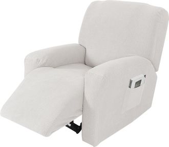 OEM Funda El&aacute;stica Para Sill&oacute;n (4 Piezas Separadas): Funda Protectora Suave Para Sof&aacute;, Dormitorio O Sala De Estar