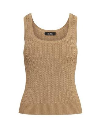 Ralph Lauren METALLIC CABLE-KNIT SLEEVELESS SWEATER