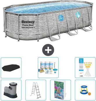 Bestway Piscina Bestway Power Steel Oval - 549x274x122 Cm - 8-piezas S548
