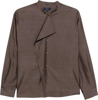 SOEUR Hampton Zijde Blouse - Dames - Overhemden - Bruin - M - Overhemden