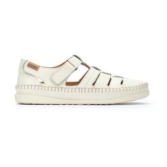 Pikolinos Soller Half Open Sandal - Dames - Sandalen - Wit - 36 EU - Leer - Schoenen