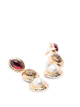 Self Portrait Multi Three Tiered Earrings