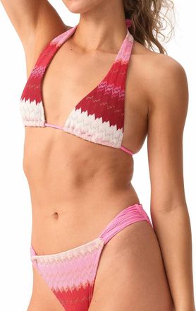 PQ Swim Eleanor Halter Swim Top In Scarlett