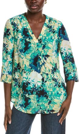 Jones New York 3/4 Sleeve V-Neck Tunic