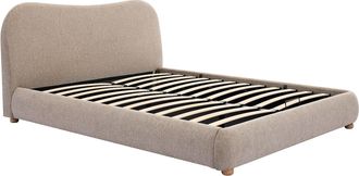 Vente-Unique Canap&eacute; abatible 140 x 190 cm - Tela - Topo - VANARI