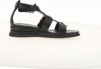Mjus Sandalen met sleehak, in leer