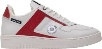 Off the Pitch Sky Force Sneakers Wit/Rood - Heren - Sneakers - Wit - 41 EU - Schoenen