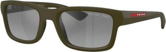 Prada PS B10S Zonnebril - Heren - Zonnebrillen - Groen - 54 MM - Accessoires