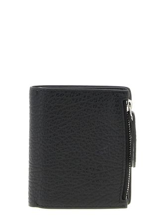 Maison Margiela Leather Flap Wallet - black