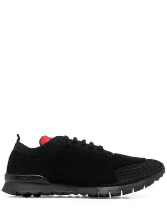 Kiton Sneakers met sokvlak - Zwart