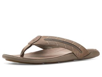 Olukai Tuahine Palm Mens Sandals Mustang/Mustang : 12 D - Medium, Leather