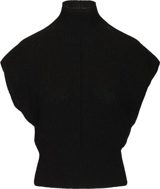Rick Owens Wool Fisherman Sweater - Dames - Coltruien - Zwart - S - Wol - Truien & Vesten