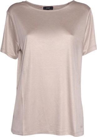 Fay T-Shirts, male, White, Size: M T-shirt Manica Corta