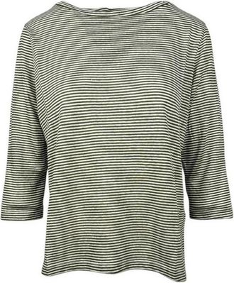 Aragona T-shirt en Polo Militare/bianco - Dames - Longsleeves - Groen - M - Katoen - Tops