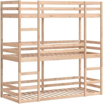 vidaXL Vidaxl - Triple Bunk Bed without Mattress 90x200 cm Solid Wood Pine