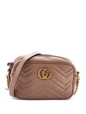 Gucci GG Marmont Shoulder Bag Matelasse Leather Mini crossbody bag - Toni neutri