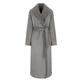 Betta Corradi Jassen, Dames, Grijs, M, Polyester, Synthetische Teddy Jas