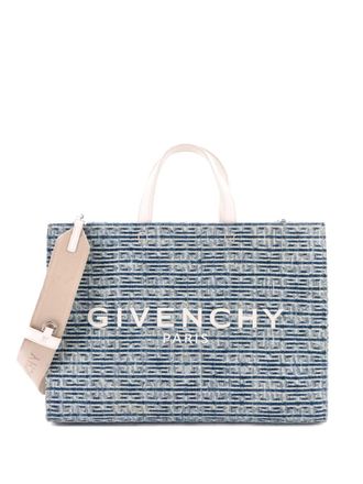 Givenchy G- 4G Denim Medium tote bag - Blu