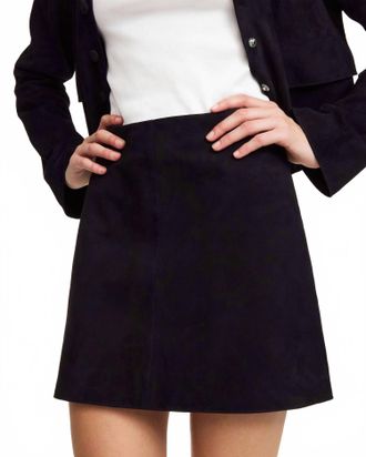By Malene Birger Nola Suede Mini Skirt In Black