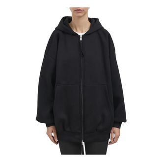 Thom Krom Giacca con zip e cappuccio - Dames - Vesten met rits - Zwart - S - Hoodies & sweatvesten