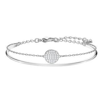 Swarovski Accessoires, Dames, Grijs, ONE Size, Zilveren Gember Armband voor elke gelegenheid