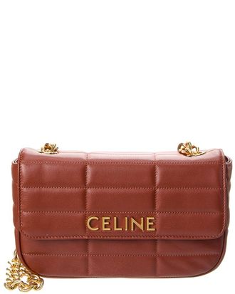 Celine Celine Monochrome Quilted Leather Shoulder Bag