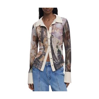 Desigual Shirts, female, Multicolor, Size: XS Eyre Long-Sleeved Patterned Shirt