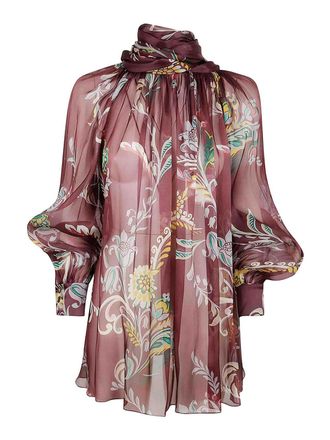 Etro WomenS Ruched Top With Scarf